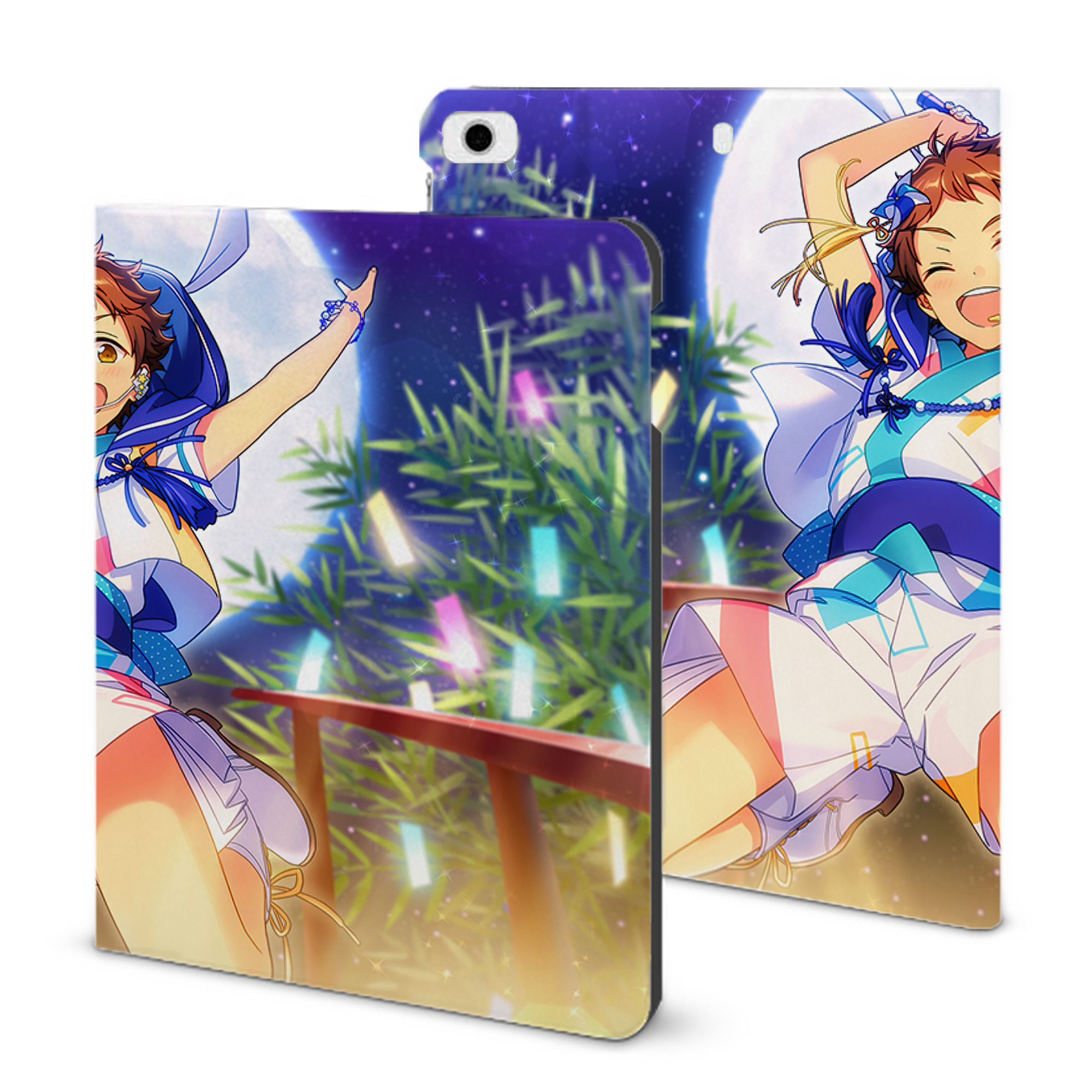 （画像用） あんさんぶるスターズ! Ensemble Stars IPad ケース ブック型 PUレザー TPU 耐衝撃 軽量 薄型 ペン収納なし 全面保護 IPad 各モデル対応